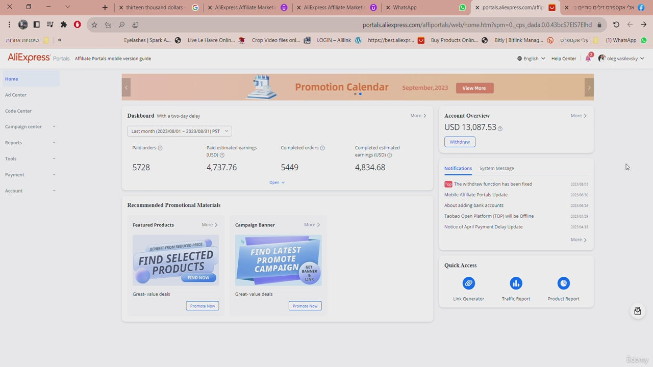 Aliexpress Affiliate Marketing: Make Money From Everywhere Full Course (Udemy)